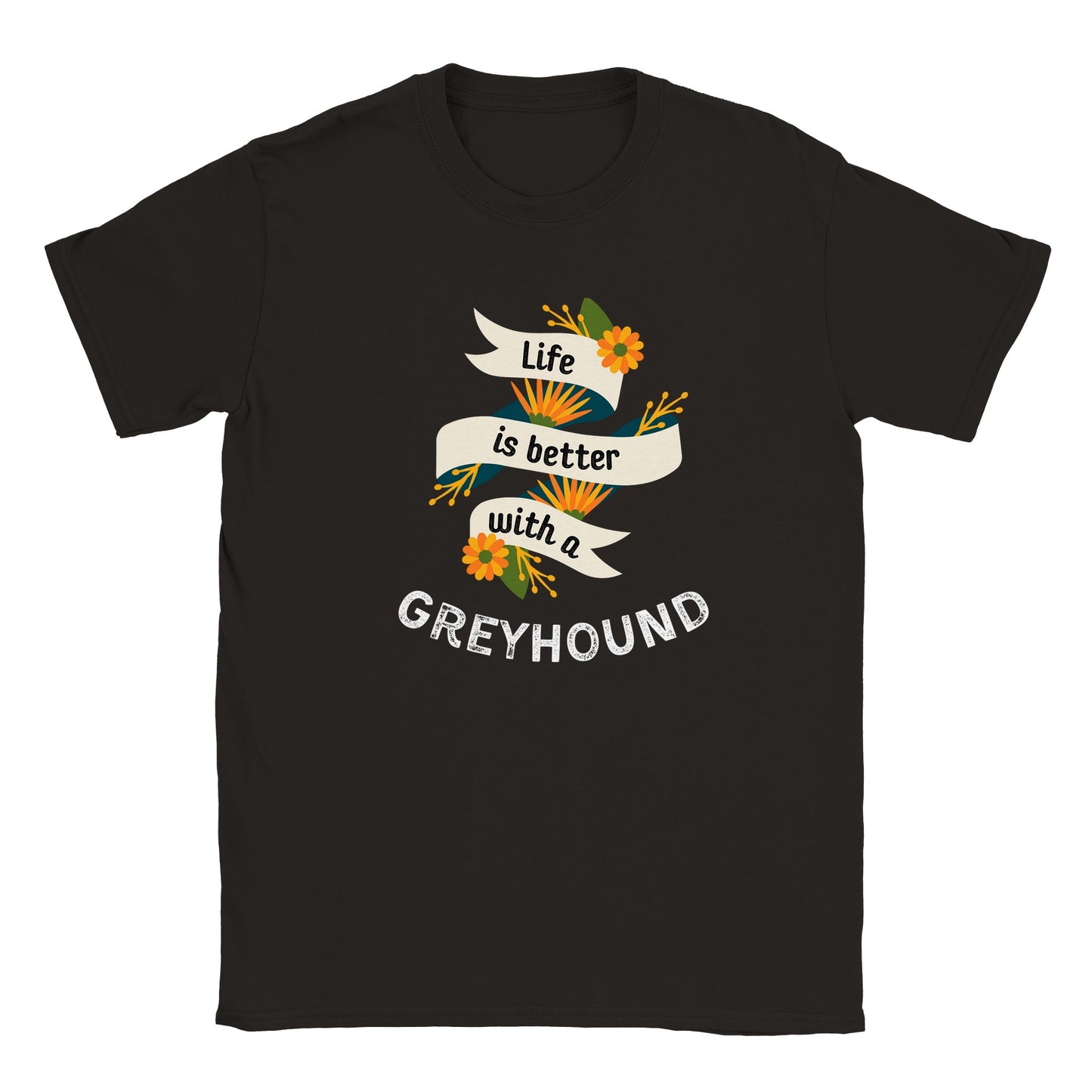 Greyhound Life Crewneck T-shirt
